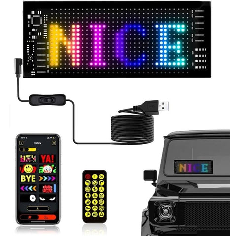 Car LED Matrix Panel – DIY Customizable Bluetooth LED Display for Cars & More 🚗✨