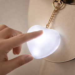 Heart-Shaped Automatic LED Purse Light Keychain