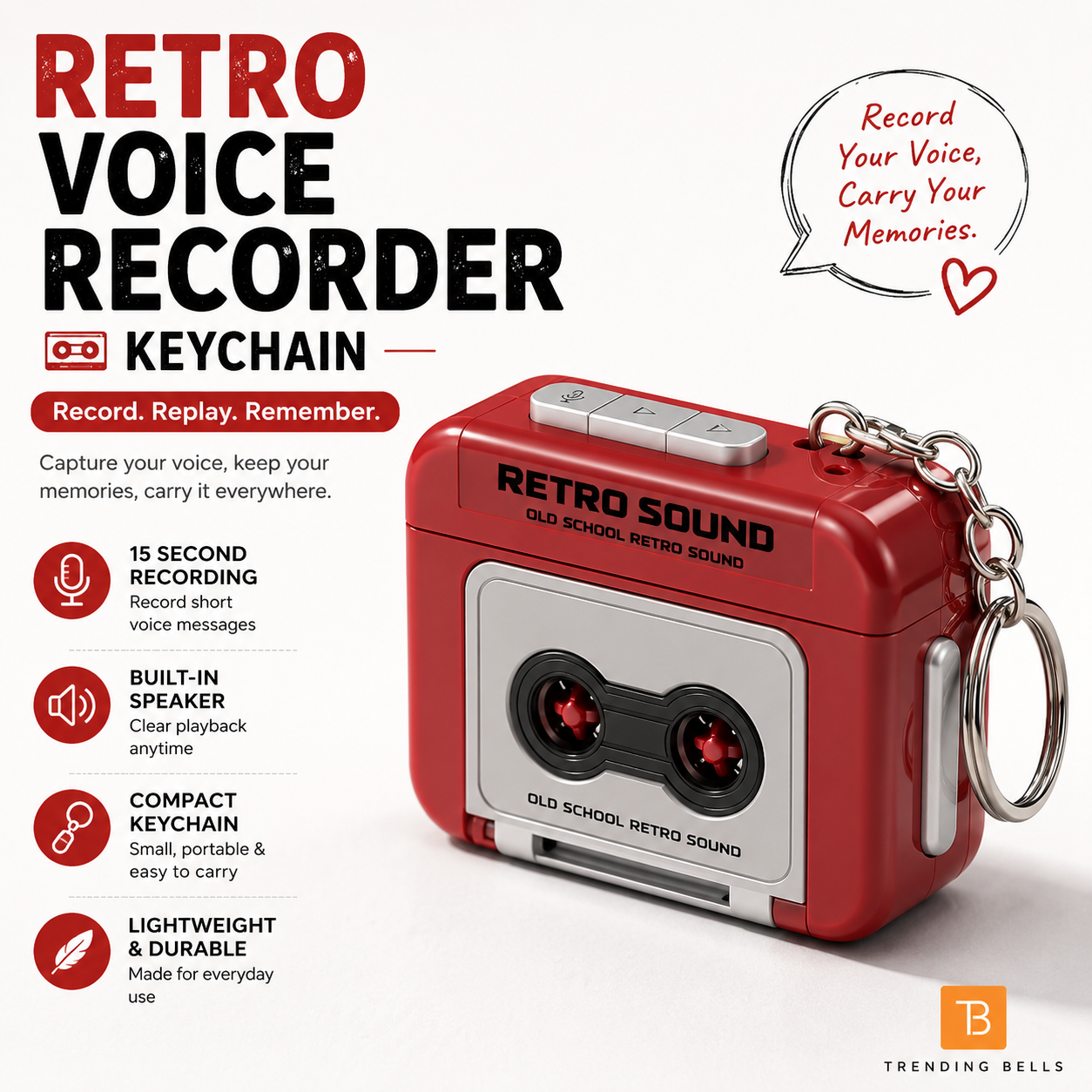 RetroBeat™ Keychain