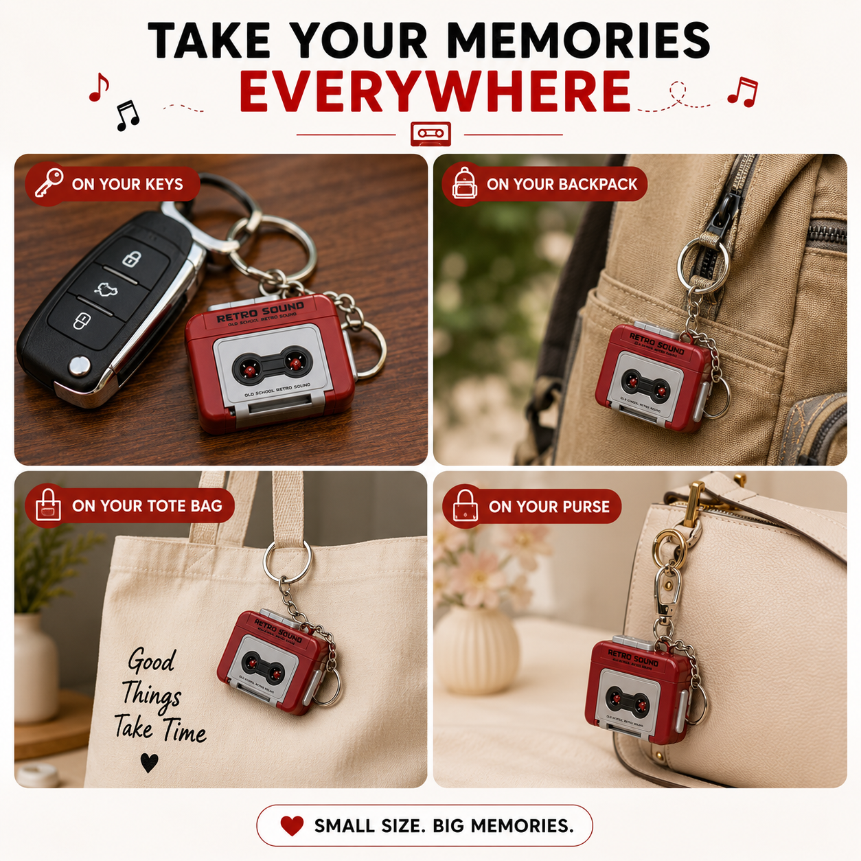 RetroBeat™ Keychain