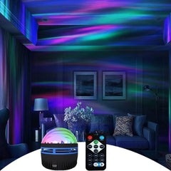 Mini Star Light – 2-in-1 Northern Lights & Ocean Waves Projector 🌌✨