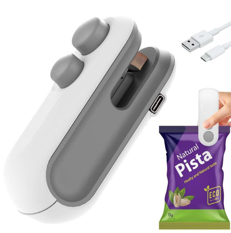 2-in-1 USB Heat Sealer Machine – Mini Handheld Bag Sealer 🛍️✨