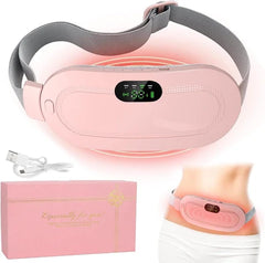 Menstrual Heating Pad Massager – Portable Period Pain Relief Belt with Heat & Vibration 🌸💆‍♀️
